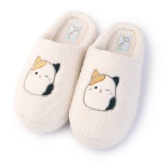 Step into comfort and fun with Squishmallows Women's Cam The Cat Plush Clog Slippers in Cream. These cozy slippers feature your favorite cam the cat characters, bringing a playful touch to your loungewear. Made from lightweight material makes them perfect for relaxing at home. Ideal for cam the cat fans of all ages, these slippers combine comfort, style, and a bit of childhood magic in every step. Boxers Women, Ladies Slides, Christmas List Ideas, Cozy Slippers, Slide Slippers, Clog Slippers, Round Toe Shoes, Cat Character, Relaxing At Home