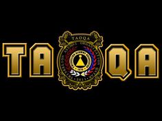 the logo for tacoa, which is gold and black with an image of a bell