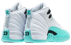 Nike Air Jordan 12 Retro GG Light Aqua 510815-100 Nike Shoes Women Fashion, Pretty Sneakers, Jordan Retro 12, Nike Fashion Shoes, Jordan Shoes Girls, Air Jordan 12, Jordan Shoes Retro, All Nike Shoes, Shoes Sneakers Jordans