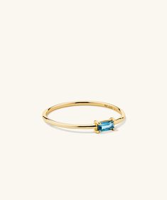 The second best thing after an actual baguette? A baguette ring. Baguette Gemstone, Stacker Rings, Gold Topaz, Baguette Ring, Bold Rings, Half Eternity Ring, Second Best, London Blue Topaz, Eternity Ring