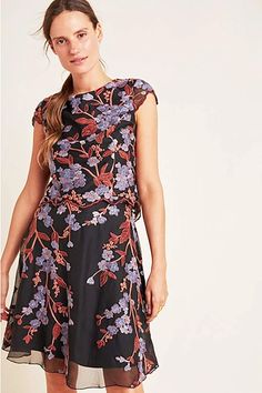 Embroidered florals bloom across this romantic mini dress, while a cut-out back detail suggests a layered, two-piece look. Women Fashion, Women Dress, Holiday fashion, Women's fashion, Casual Fashion, Fall Fashion, Fall style, Fashion trends 2020, Dress, #fashion #fashionTrends #fallfashion #fallstyle #fashioninspiration #womensfashion #casualfashion #fashionstyle #casualoutfits #evafranco #dress Spring Fashion Ideas, Fall Fashion Women, Eva Dress, Anthropologie Style, Fashion Outfits Casual, Fashionable Dresses, Floral Cocktail Dress, Embroidered Chiffon, Chiffon Mini Dress