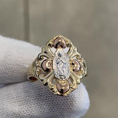 Vintage Jewelry Vintage Ring Virgin Mary Ring Brass Ring | Etsy Spiritual One-of-a-kind Rings For Anniversary, Handmade Heirloom White Rings, Vintage Filigree Rings For Gift, Vintage Filigree Rings For Gifts, Antique Handmade Yellow Gold Rings, Adjustable Victorian Rings For Anniversary, Antique Handmade Rings Perfect As Gifts, Antique Handmade Rings For Gift, Antique Handmade Rings As Gifts