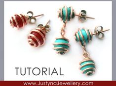 Wire Jewelry Making, Easy Jewelry, Wrapped Earrings, Jewelry Post