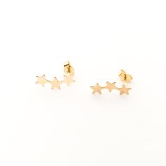 Triple Star Stud Earrings - MTT Collective Star Stud Earrings, Flat Heel Boots, Cut Clothes, Thermal Sweater, Beanie Style, Butterfly Earrings Stud, Star Earrings Stud, Sneaker Slippers, Kids Sale