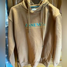 Brown Denim And Flower “Essence” Hoodie Men’s Size - M Never Worn - Excellent Quality And Condition Smoke And Pet Free Household! Casual Brown Hoodie For Spring, Casual Brown Spring Hoodie, Brown Hoodie For Spring Streetwear, Brown Spring Streetwear Hoodie, Flower Brown, Flower Hoodie, Brown Denim, Aesthetic Places, Denim Flowers