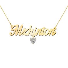 Fun and unique, our name necklace is the perfect way to express yourself. Using the font that best fits you, design your name in our Classic style or upgrade to our Premium thickness. Personalize in sterling silver, white, yellow, or rose gold, and add a charm to match your personality. Complete your necklace with a choice of matching chains, or add a little extra sparkle with a cable chain featuring a 2mm bezel-set satellite natural diamond. Name Necklace, Bezel Setting, Cable Chain, Your Name, Or Rose, Natural Diamonds, Classic Style, Cable, Sparkle