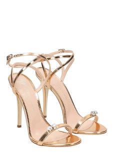 Giuseppe Zanotti - Giuseppe Zanotti Gold Pink Leather Sandals - copper, Women's Sandals | Italist Ootd Heels, Giuseppe Zanotti Heels, High Heeled Sandals, Adidas Shoes Women, Beautiful High Heels, Giuseppe Zanotti Shoes, Open Toe High Heels, Latest Shoe Trends, Cute Spring Outfits