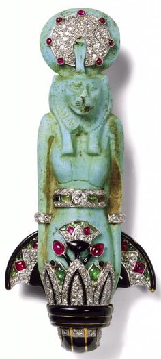 CARTIER Art Deco Egyptian Revival Sekhmet Brooch, 1925 Walk Like An Egyptian, Egyptian Revival Jewelry, Wallis Simpson, Forums Design, Egyptian Jewelry, Egyptian Revival