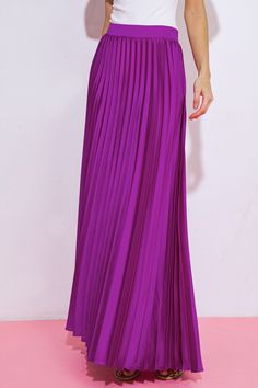 This WONDERFIL WISHES SATIN MAXI SKIRT offers a sophisticated look. Crafted with solid satin, it features a full pleated, floor-length cut and a side zipper closure for an easy fit. Perfect for special occasions! Details Self: 100% Polyester Lining: 100% Polyester Size & Fit - Model is 5`8" And Wearing Size Small - Measurements Taken From Size Small - Approx. Length: 45" Flowy Party Maxi Skirt With Folds, Satin Floor-length Skirt For Spring, Floor-length Satin Skirt For Spring, Spring Floor-length Satin Skirt, Party Maxi Skirt With Folds, Flowy Accordion Pleated Maxi Skirt For Party, Spring Pleated Maxi Skirt For Prom, Formal Floor-length Bottoms For Spring, Pleated Maxi Skirt For Evening