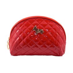 Shiny Half Moon Shape Cosmetic Pouch Bag - Red #zestique #fashion #fashionaccessory #accessory #pouches #bag Red Pouch As Gift, Red Pouch As A Gift, Red Cosmetic Bag With Removable Pouch As Gift, Gift-ready Red Cosmetic Bag With Removable Pouch, Red Rectangular Cosmetic Bag Gift, Rectangular Red Cosmetic Bag As Gift, Rectangular Red Cosmetic Bag Gift, Red Zipper Cosmetic Bag, Red Cosmetic Bag With Zipper