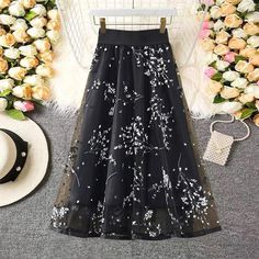 Material:tulle Color: wine red, black, white Features:tulle Size:S,M,L,XL S:lenght:70,Recommended weight:40kg-48kg M:lenght:70,Recommended weight:48kg-52kg L:lenght:70,Recommended weight:52kg-57kg XL:lenght:70,Recommended weight:57kg-63kg Note:Due to different measurement methods,there will be 1-3 error(unite:cm), please understand. Please check the size carefully when you choose items,thank you. Black Tulle Bottoms With Pleated Skirt, Black Tulle Maxi Skirt For Summer, Black Tulle Skirt For Fall, Black Long Skirt For Spring, Flowy Black Tulle Skirt, Black Tulle Skirt For Spring, Spring Black Tulle Skirt, Black Tulle Maxi Skirt For Evening, Black Tulle Bottoms For Evening