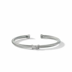 David Yurman The Cable Collection® Bracelet in Sterling Silver Yurman Bracelet, David Yurman Bracelet, Station Bracelet, Amulet Necklace, Bridal Engagement Rings, Sterling Silver Mens, Diamond Eternity, High Jewelry, Silver Man