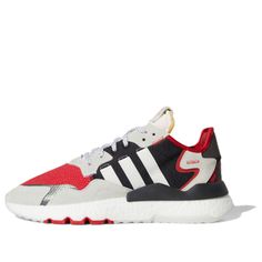 Red Running Shoes For Streetwear In Athleisure Style, Red Athleisure Running Shoes For Streetwear, Adidas Sporty Sneakers With Reflective Details, Red Sporty Sneakers With Brand Logo, Casual University Red Running Shoes For Streetwear, Adidas Red Sneakers For Light Sports, Red Adidas Sneakers For Light Sports, Red Athleisure Sneakers For Light Sports, Red Sneakers For Streetwear