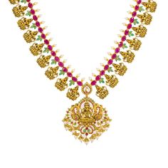 Accessorize with ornate 22K yellow antique gold jewelry from Virani Jewelers! Elegant necklace and gorgeous drop earrings included in the set Designs and pendants carefully crafted out of 22K yellow gold with an antique finish Beautiful ruby, emerald, and pearl accents throughout Laxmi pendants and charms add cultural intrigue to the set Looking for a way to add luxurious 22K gold pieces to your traditional or formal attire? This necklace and earring set from Virani Jewelers may be right for you Antique Gold Jewelry, Gold Bead Necklace, Gold Piece, Elegant Necklaces, 22k Gold, Gold Design, Necklace Earring Set, Antique Gold, Jewelry Set