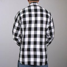 This is a Black And White Long Sleeve Flannel Shirt perfect for spring, or winter. If you are a biker, this is a great inner shirt over a cool leather jacket, tough and very functional. Key features include the following: Fit: Standard American Men's sizes, order your normal shirt size High Quality 100% Heavyweight Cotton Flannel material Two front pockets with flap closure, Pencil Pockets on Left and Right Button Down Front and Chest Pockets High quality stitching that will stand the wear and t Black And White Long Sleeve, Long Sleeve Flannel, Flannel Material, Button Down Collar, Cotton Flannel, Perfect Shirt, White Long Sleeve, Flannel Shirt, A Button