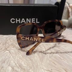 Gently Used Fabulous Chanel Sunglasses. Perfect Shape For All Face Shapes Salvatore Ferragamo Belt, Tom Ford Leather, Crystal Sunglasses, Black Sunglasses Square, Studio Bag, Longchamp Bag, Sunglasses Logo, Brown Sunglasses, Chanel Sunglasses