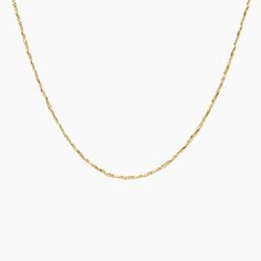 Drew 16 in. Twist Chain Necklace - 14K Yellow Gold. Perfect on its own or paired with other necklaces in a chic stack, this elevated, twisted rope chain is effortlessly fashionable and uniquely timeless.

As a Brilliant Pick, this piece displays the best and brightest in fashion and design and is beloved by Brilliant Earth designers and customers alike. Dainty 14k Gold Rope Chain Necklace, Dainty 14k Gold Rope Style Necklace, Elegant Rope Chain Necklace With Adjustable Snake Chain, Modern Twist Yellow Gold Necklace, Elegant 14k Gold Rope Chain Necklace, Minimalist 14k Gold Rope Chain Necklace, Everyday Yellow Gold Figaro Rope Chain Necklace, Elegant Yellow Gold Rope Chain Necklace With Adjustable Chain, Elegant Delicate Rope Chain Necklace