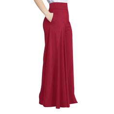 Red Pleated Wide Leg Long Pants Red Fitted Wide-leg Dress Pants, Wide Palazzo Pants, Draped Pants, Drape Pants, Flowy Pants, Palazzo Pants, Club Outfits, Long Pants, All About Fashion