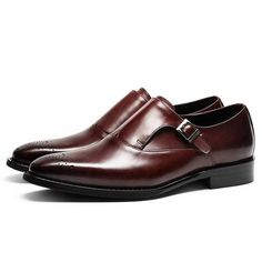 If you want to display a pretty and sought-after look this autumn and spring, get this much-needed shoes. With a buckle strap closure and pointed toes, these genuine cow leather men’s formal shoes are pure marvels on gentlemen’s feet. For sure, the features of these brogue adult shoes are unique.SpecificationsDepartmen Brown Monk Strap Shoes With Buckle Closure, Spring Business Monk Strap Leather Shoes, Brown Pointed Toe Monk Strap Shoes For Business, Brown Pointed Toe Monk Strap Shoes For Work, Brown Pointed Toe Loafers With Buckle, Brown Pointed Toe Loafers With Buckle Closure, Leather Shoes With Metal Pin Buckle, Almond Toe Monk Strap Shoes With Buckle For Office, Fall Leather Monk Strap Shoes With Pointed Toe