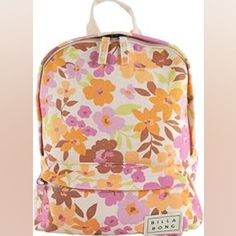 Brand: Billabong Size: Mini Backpack Color: Salt Crystal New With Tags Fabric: Cotton Canvas Twill Fabric Compartment: Large Main Compartment Pockets: Front Zip Pockets Straps: Adjustable Strap Volume: 6.8l Capacity Exterior Logo Billabong Mini Backpack, Pink Backpack For Vacation, Casual Pink Backpack For Back To School, Casual Pink Backpack, Trendy Pink Backpack For Summer, Casual Pink Backpack For Summer, Casual Pink Softback Backpack, Pink Everyday Backpack For Summer, Cute Pink Backpack For Spring