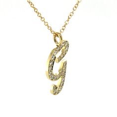 Introducing our exquisite 18-karat gold initial pendant, crafted with meticulous detail and measuring 19mm long (0.75 inches). This stunning piece is adorned with pave diamonds totaling approximately 0.45 carats, showcasing FG color and VS1 clarity for exceptional brilliance. The pendant is elegantly paired with an 18-inch gold chain, complemented by a 16-inch extension for adjustable length. Available in yellow, white gold, and rose gold, this pendant is a perfect blend of luxury and personaliz Elegant Yellow Gold Diamond Necklace With Initials, Diamond Initial Necklace In Yellow Gold, Yellow Gold Diamond Initial Necklace In Fine Jewelry Style, Yellow Gold Pendant Initial Necklace With Diamond Accents, Luxury Yellow Gold Initial Pendant Necklace, Fine Jewelry Yellow Gold Initial Necklace With Diamonds, Luxury Yellow Gold Pendant Initial Necklace, Diamond Initial Necklace For Formal Occasions, Fine Jewelry Diamond Initial Necklace For Formal Occasions