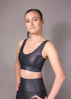 Thanks to this classic liquid bra, you don’t have to compromise on style or comfort when it comes to finding supportive activewear. Featuring a gorgeous crossed-strap back and removable pads, this is the best sports bra on the market for boosting ... Black Liquid Leggings, Squat Proof Leggings, Best Sports Bras, Gym Wear For Women, Cute Workout Outfits, Women Sleepwear, Medium Support Sports Bra, Fitness Photoshoot, Liquid Leggings