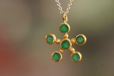 "solid 24k gold pendant//gold emerald necklace//emerald charm pendant//solid gold pendant//24k gold pendant//emerald charm//24k gold necklace 24k gold emerald pendant size of pendant 3/4\" (18 mm ) approximately , (without the bail) emerald is a 3.5-4 mm rough AAA stone. can come with a 14k chain 16- 18\" (like in the image)with additional 100 us $ This is a hand made one of a kind piece. I just got this new batch of the nicest color emerald got to give. I love this stone . Yoav" Hallmarked Emerald Pendant Necklace, Gold Plated Emerald Pendant Necklace As Gift, Green Gold-plated Emerald Pendant Necklace, Gold Plated Emerald Pendant Necklace For May Birthstone, Handmade Gold Emerald Necklace As Gift, Green Emerald Gold-plated Pendant Necklace, Yellow Gold Emerald Pendant Necklace Gift, Emerald Pendant Necklace For May Birthstone, Handmade 22k Gold Green Jewelry