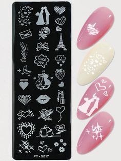 Nail Patterns, Art Template, Cat Pattern, Castle, Nail Art, Collar, Nails, Pattern