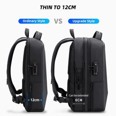 Travel, study, or work in style - look sharp and stay secure with this exclusive anti-theft USB laptop backpack for men. Whether you are going to school, university, the office, or out for a weekend getaway, this functional bag has got your back! Free global shipping - what are you waiting for? Cool Backpacks For Men, Business Travel Bag, Waterproof Laptop Backpack, Laptop Design, Anti Theft Bag, Business Backpack, Anti Theft Backpack, Backpack Pattern, Backpack Material