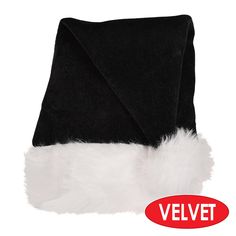 Highlights: Size: One size fits most Design: Sleek black Santa hat for a stylish, elegant holiday look Quantity: 1 hat per package, 12 hats per case Perfect for: Holiday parties, events, and festive outfits Product Description:Celebrate the season in style with our Black Santa Hat! This sleek and elegant take on the classic Santa hat adds a unique touch to your holiday outfit. One size fits most, making it perfect for spreading holiday cheer. Each package includes 1 hatper package or 12 hats per Winter Formal Black Costume Hats And Headpieces, Formal Black Costume Hats For Winter, Formal Black Winter Costume Hat, Black Formal Winter Costume Hat, Winter Party Top Hat With Curved Brim, Black Mini Hats For Formal Winter Occasions, Classic Black Costume Hats And Headpieces For Party, Classic Winter Party Hats, Classic Black Party Costume Hats And Headpieces