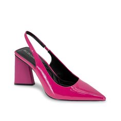 BCBGeneration-Trina Pump Highlight a favorite ensemble with the Trina pump from BCBGeneration. The architectural heel punctuates this slingback pump styled with a pointed toe to elevate the chic appeal. Pink Pumps, Pink Heels, Slingback Pump, The Chic, Block Heels, Slip On, Pumps, Style Inspiration, Heels