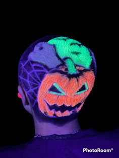 Halloween Hair Designs Shaved, Halloween Buzzcut Design, Halloween Shaved Hair Designs, Halloween Buzzcut, Buzz Haircut, Tattoo Halloween, Best Hair Dye