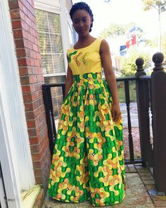 Shop African dresses at afrilege.com Elegant Yellow Summer Maxi Dress, Summer Party Full Length Maxi Dress, Casual Yellow Maxi Dress For Evening, Fitted Ankle-length Maxi Dress For Party, Fitted Ankle-length Party Maxi Dress, Yellow Maxi Dress For Evening, Yellow Casual Evening Dress, Casual Yellow Evening Dress, Casual Floor-length Maxi Dress For Party