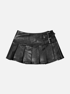 Vintage Solid Leather Pleated Skirt – Aelfric eden Womens Leather Skirt, Underground Clothing, Pu Skirt, Womens Pleated Skirt, Top Streetwear Brands, Leather Pleated Skirt, High Waisted Pleated Skirt, Clothing Details, Cargo Skirt