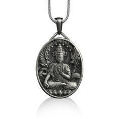 Meditating Buddha Oval Medal, Buddhist Necklace Silver, Customizable Necklace, Engraved Necklace for Men, Spiritual Gift, Gifts for Buddhist These 925K Sterling Silver Meditating Buddha Oval Medal Necklace has special handmade engraving details which photos are taken with original products. It's very elegant and classy for everyday use and gives stylish look to your outfits. Also, can be preferred as a gift for friends and family for an eternal memorial. Dream collection has many meanings behind Oval Necklaces With Oxidized Finish As Gift, Spiritual Oval Necklace For Meditation, Spiritual Silver Oval Pendant Necklaces, Engraved Oval Amulet Necklace, Spiritual Oval Engraved Necklaces, Spiritual Oval Engraved Necklace, Silver Oval Amulet Necklace, Silver Oval Pendant Jewelry For Meditation, Spiritual Oval Pendant Jewelry For Collectors