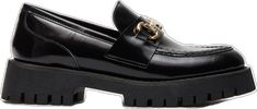 Trendy Office Loafers With Chunky Platform, Trendy Streetwear Platform Loafers With Lug Sole, Trendy Platform Loafers With Lug Sole For Streetwear, Trendy Platform Loafers For Fall, Trendy Leather Platform Loafers For Streetwear, Trendy Formal Platform Loafers, Trendy Platform Loafers For Work, Casual Chunky Platform Loafers For Office, Black Trendy Platform Loafers With Lug Sole