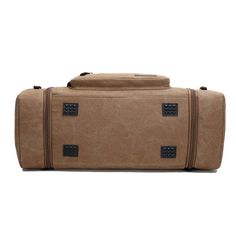 ITEM DETAILS   Type of sports: Fitness 
Material: Canvas 
Color : Black/Gray/Coffee/Khaki/Blue 
Style : Fashion gym Sport bags 
Gym Bags Type : Sports Duffles 
Size: 54*24*26CM/ 21.26" *9.45"*10.23"      ITEM OVERVIEW  The Extra Large Travel Canvas Duffle Bag is a must-have for any frequent traveler. Made with high-quality cotton canvas material, this bag is durable and long-lasting. The bag features a spacious main compartment that can hold all your clothes, shoes, and other travel essentials. It also has multiple pockets for organizing your smaller items like phones, wallets, and passports. The bag comes with sturdy handles and an adjustable shoulder strap for easy carrying.   
Suitable size: 21.3" (54 cm) x 10.2" (26 cm) x 9.4" (24 cm), multi-pocket design on the side for easy storage Functional Brown Travel Backpack, Casual Brown Travel Bag For Outdoor Activities, Large Capacity Brown Travel Bag For Outdoor Activities, Brown Large Capacity Travel Bag For Outdoor Activities, Brown Rectangular Travel Bag For Outdoor Activities, Brown Large Capacity Travel Bag For Outdoor, Khaki Duffle Bag For Outdoor Activities With Large Capacity, Brown Large Capacity Travel Bag, Practical Brown Travel Bag With Large Capacity