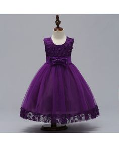 Buy purple flowers tulle party dress for girls ages 3-12 online. In-stock with many colors and sizes, free world-wide shipping. Purple Toddler Dress, Plum Flower Girl Dresses, Purple Dress Casual, Lavender Wedding Colors, Party Dress For Girls, Purple Flower Girls, Purple Flower Girl Dress, Dark Purple Dresses, Dark Purple Flowers