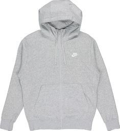 Full House, Grey Hoodie, Gray Jacket, Nike Sportswear, French Terry, Nike