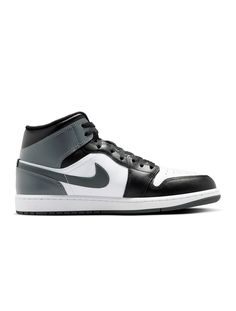 Air Jordan 1 Mid Men's Shoes: Embrace the classic AJ1 vibe with the Air Jordan 1 Mid. Featuring a leather, synthetic leather, and textile upper for support, it offers lightweight comfort with a foam midsole and Nike Air cushioning. The rubber outsole with a pivot circle ensures durable traction and style. Leather Mid-top Jordan Shoes For Sports, Modern Mid-top Leather Jordan Shoes, Mid-top Synthetic Jordan Shoes With Air Cushioning, Black Mid-top Jordan Shoes With Cushioned Footbed, Dynamic Black Mid-top Jordan Shoes, All Jordans, Air Jordan 1 Mid, Jordan 1 Mid, Air Jordan 1