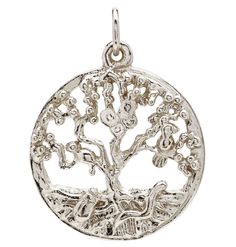 Helen's Tree of Life Charm lovingly crafted in New York. Made With Solid 14k Gold. Size 22.3mm x 19.7mm. Gift Wrapped. Free Express Shipping. Custom Engraving. Tree Of Life Round Pendant Jewelry For Anniversary, Sterling Silver Tree Of Life Jewelry For Anniversary, White Gold Tree Of Life Jewelry As Gift, Symbolic Tree Of Life Round Pendant Jewelry, Symbolic Silver Jewelry With Tree Of Life, Symbolic Silver Tree Of Life Jewelry, Unique Tree Of Life Round Pendant Jewelry, Elegant White Gold Tree Of Life Jewelry, Symbolic Tree Of Life Sterling Silver Jewelry