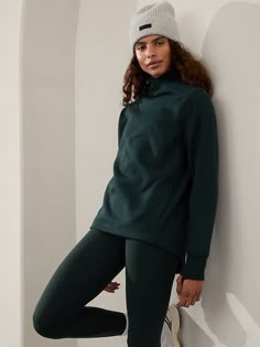 Cozy Karma Twist Neck Sweatshirt | Athleta Keep It Moving, Fashion Sweaters, Bra Dress, Confident Woman, Wrap Sweater, Clothing Brands, Performance Outfit, Funnel Neck, Winter 2024