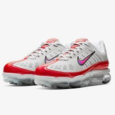 Nike Air Vapormax 360 “History Of Air” Red Grey White Ck2718-002 Men’s Size 7.5 Womens 9 Brand New Never Worn Or Used No Nike Box Included Guaranteed To Be 100% Authentic Fast Shipping 600+ Sales 4.9 Rating Check Out Our Closet For More Nike Air Max - 1 - 90 - 95 - 270 - 720 - 97 - Air Force 1 - Sb - Jordan - Vapormax - Adidas - Dunk - Yeezy - Supreme - Presto - Kobe -Huaraches Air Max Force One Essentials Flyknit 2.0 3.0 Zoom Epic 97 93 Retro 07 Premium Hi Low 1 Plus Free Roshe Plus Tn Off Whit Nike Red Functional Sneakers, Red Sports Sneakers With Translucent Outsole, Functional Red Nike Sneakers, Red Athleisure Sneakers With Air Cushioning, Red Running Shoes For Streetwear In Athleisure Style, Red Athleisure Running Shoes For Streetwear, Functional Red Running Shoes For Streetwear, Red Functional Running Shoes For Streetwear, Red Air Max Cushioned Sneakers