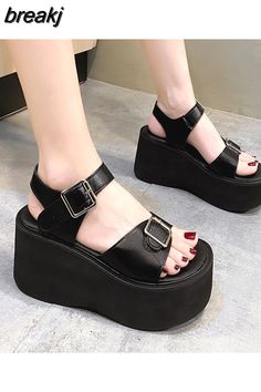 Shipping: Worldwide Express Shipping AvailableDelivery time: 7-15Days Fast ShippingReturns: Fast refund, 100% Money Back Guarantee.SPECIFICATIONSWith Platforms: YesUpper Material: PUStyle: FashionSide Vamp Type: OpenSandal Type: BasicPlatform Height: 0-3cmPattern Type: SolidOutsole Material: RubberOrigin: Mainland ChinaOccasion: CasualModel Number: Womens SandalsLining Material: PUItem Type: SandalsInsole Material: RubberHeel Type: Square heelHeel Height: High (5cm-8cm)Fit: Fits true to size, ta Sandals 2023, Casual Wedges, Modern Sandals, High Heel Wedges, Woman Shoes, Buckle Sandals, Ladies Shoes, Sport Sandals, Women Sandals