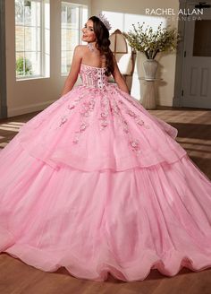 Applique Sheer Corset Quinceanera Dress by Rachel Allan RQ3119 – ABC Fashion Sweetheart Corset, Quinceanera Dresses Pink, Sheer Corset, Pink Ball Gown, Prom Dress Plus Size, Dresses Quinceanera, Rachel Allan, Quinceanera Dress, Princess Ball Gowns