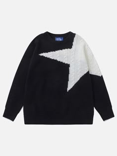 Womens Star Sweater, Best Online Clothing Stores Star, Star Sweater Knitted, Marc Jacobs Star Sweater, Star Patchwork, Top Streetwear Brands, Aelfric Eden, 90s Hip Hop Fashion, Patchwork Sweater