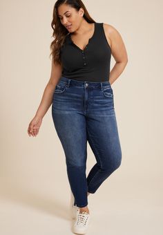 Expertly Crafted Denim That’S Designed To Fit And Flatter Every Body Type Shape And Size.  Add To Cart And Enjoy Silver Jeans Co.® All Year Long!.mar-Pdp-Section .mar-Product-Description {Color: #000;}.mar-Pdp-Section .mar-Product-Description Ul .mar-Pdp-Section .mar-Product-Description Ul>Li {Margin-Left: 10Px;padding-Left: 10Px;}.mar-Pdp-Section .mar-Product-Description .mar-Product-Description-Content Ul Li{List-Style-Type: Disc;margin: 0 0 5Px;padding-Left: 5Px;}.mar-Pdp-Section .mar-Pro Stockholm Style Plus Size, Best Plus Size High Rise Jeans, Plus Size Denim, Jeans Plus Size, Plus Size Bar Outfit Night, Plus Size Jeans Black, Best Plus Size Jeans Torrid, Maurice’s Plus Size Outfits, Rectangle Body Shape