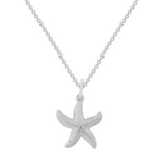 Starfish Necklace– EVRYJEWELS Star-shaped Necklaces For Beach Summer, Ocean-inspired Necklaces With Star Charm, Starfish-shaped Necklace With Starfish Charm For Summer, Starfish Shell Necklace As A Gift, Beach Star Charm Necklace, Summer Starfish Charm Star Necklace, Star-shaped Ocean-inspired Necklaces For Beach, Ocean-inspired Starfish Necklace For Beach, Beach Jewelry With Starfish Charm