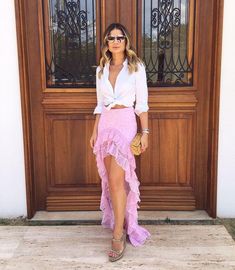 saia mullet feminina e romântica Afrikaanse Mode, Recycle Clothes, Vestido Casual, Estilo Boho, Photo Instagram, Vacation Outfits, Beach Wear, Dance Floor