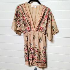 Renee C Embroidered Tunic Top. Gorgeous Colors. Very Lightweight. Absolutely No Stretch! Bundle For A Bigger Discount! Summer Long Sleeve Top With Floral Embroidery, Beige Short Sleeve Embroidered Top For Spring, Spring Bohemian Embroidered Short Sleeve Top, Embroidered Beige Tops For Vacation, Casual Beige Embroidered Short Sleeve Top, Beige Bohemian Embroidered Top For Summer, Spring Beige Short Sleeve Embroidered Top, Summer Bohemian Embroidered Beige Top, Summer Beige Bohemian Embroidered Top